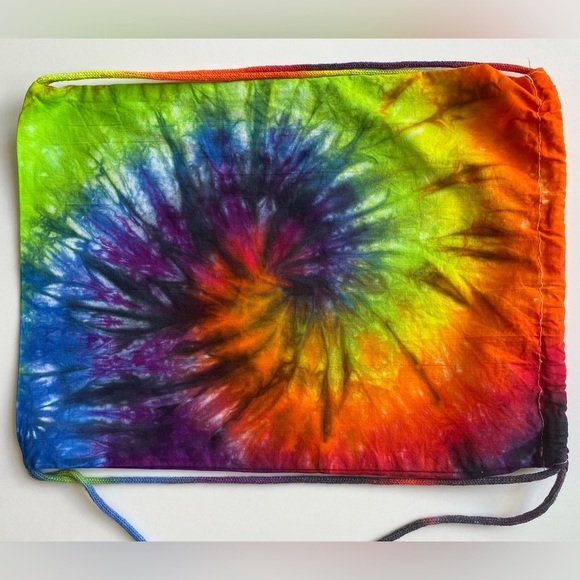 TIE DYE Rainbow NEW OAD ECONOMICAL Drawstring Style Sport Pack Backback - Picture 3 of 8